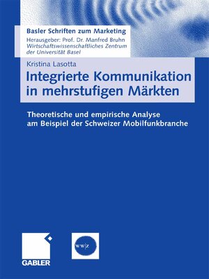 cover image of Integrierte Kommunikation in mehrstufigen Märkten